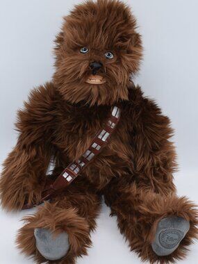 Disney Parks Star Wars Chewbacca Plush Doll 19” Stuffed Animal Wookie brown